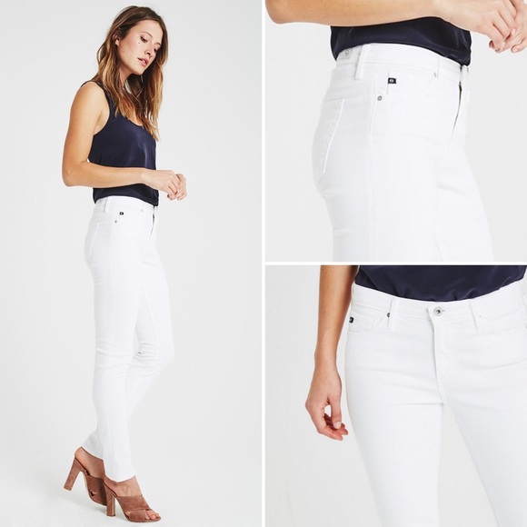 AG Adriano Goldschmied White Prima Cigarette Jeans - Picture 4 of 14